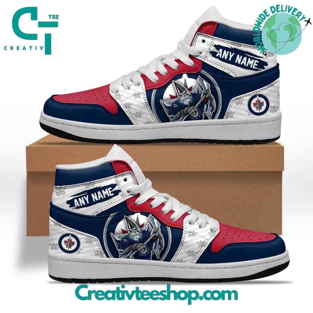 JWFancy Winnipeg Jets AJ1 High Sneakers Shoes For Men And Women