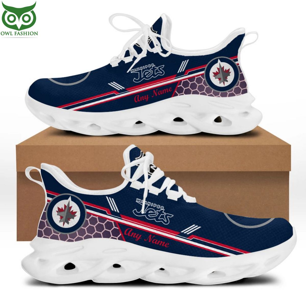 JWFancy Winnipeg Jets Max Soul Shoes Sneakers For Men And Women
