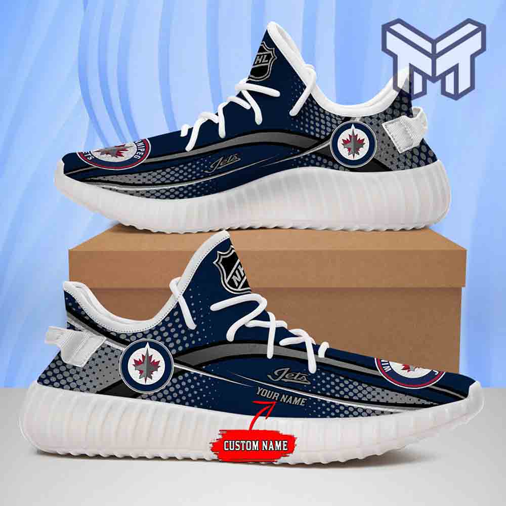 JWFancy Winnipeg Jets Yeezy Boost Shoes For Men And Women