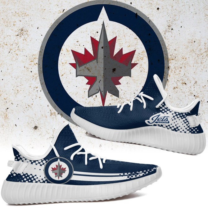 JWFancy Winnipeg Jets Yeezy Boost Shoes For Men And Women
