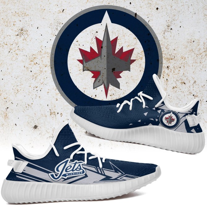 JWFancy Winnipeg Jets Yeezy Boost Shoes For Men And Women