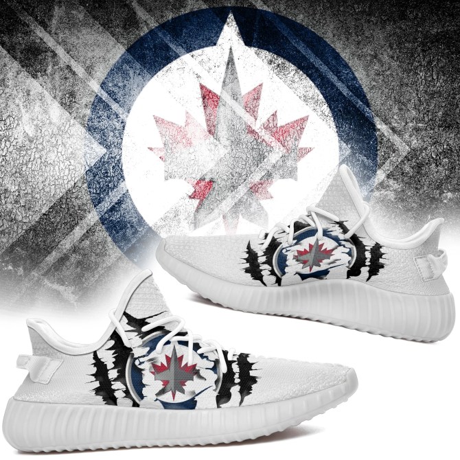 JWFancy Winnipeg Jets Yeezy Boost Shoes For Men And Women