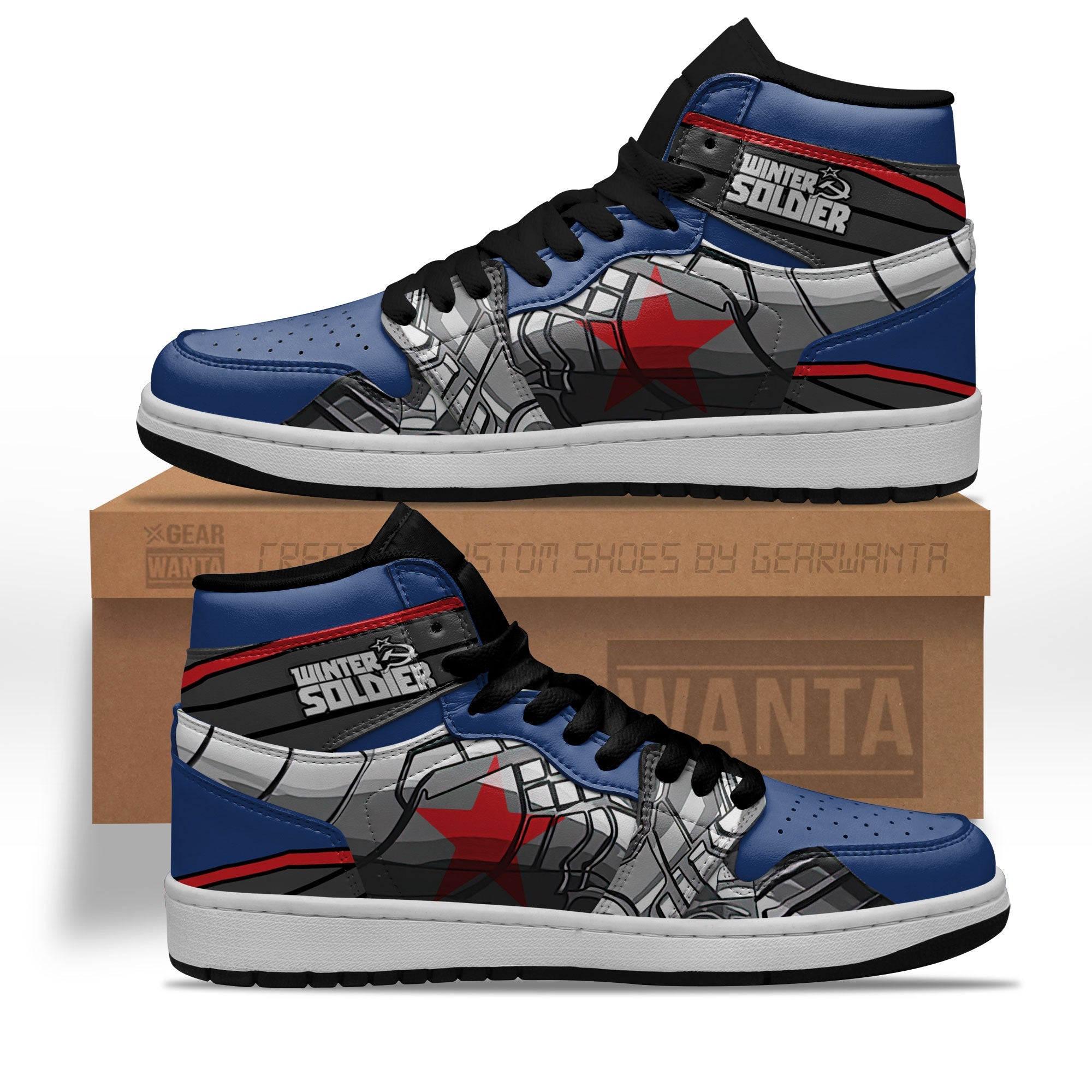 JWFancy Winter Soldier AJ1 High Sneakers Shoes For Men And Women