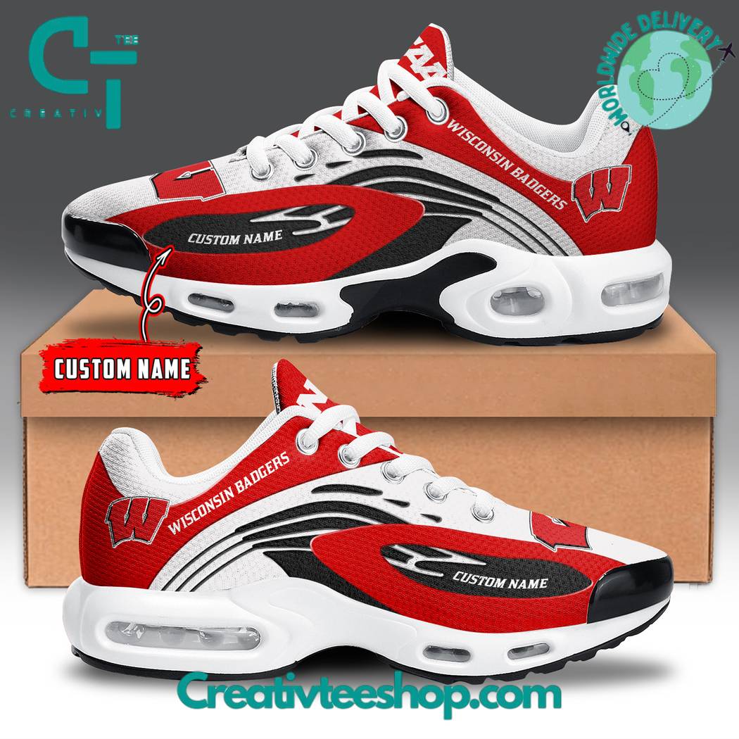 JWFancy Wisconsin Badgers TN Shoes Sneakers For Men And Women