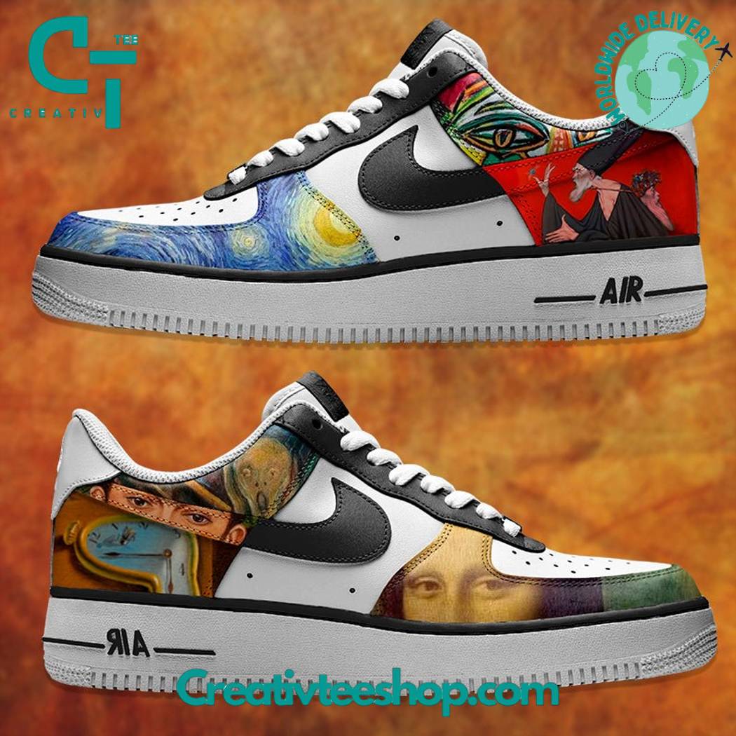 JWFancy Works of Art Air Low-Top Sneakers Shoes For Men And Women
