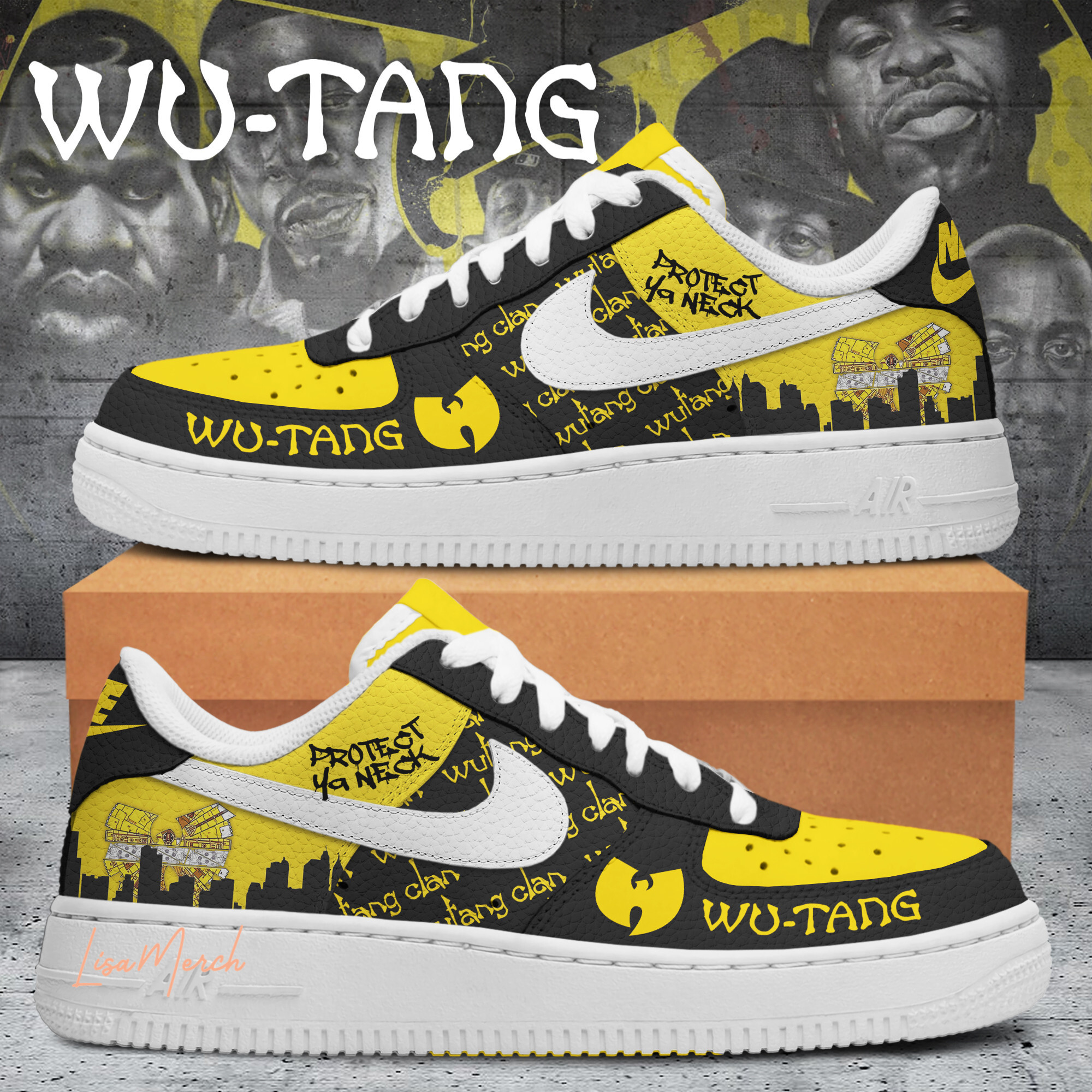 JWFancy Wu Tang Clan Air Low-Top Sneakers Shoes For Men And Women