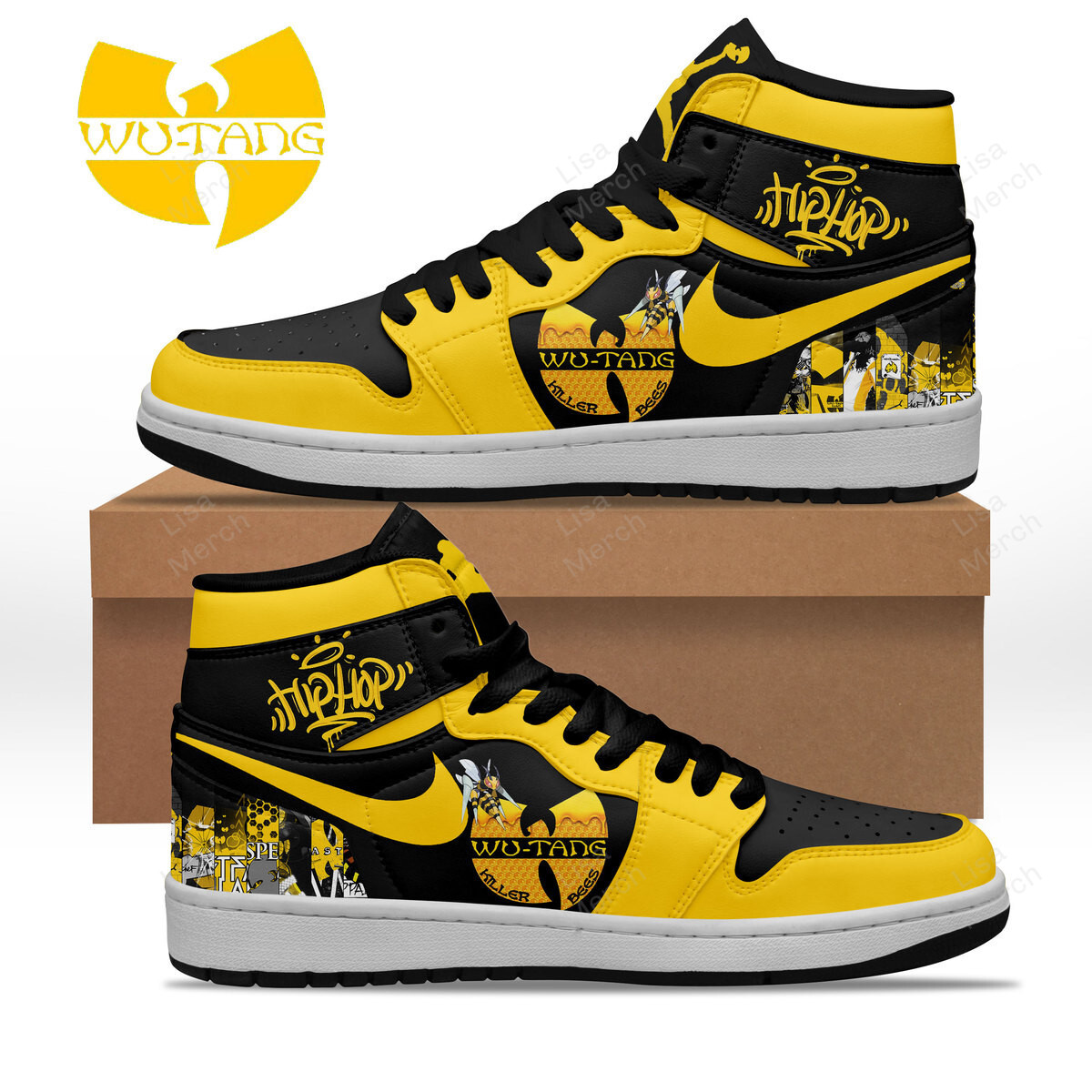 JWFancy Wu Tang Clan AJ1 High Sneakers Shoes For Men And Women
