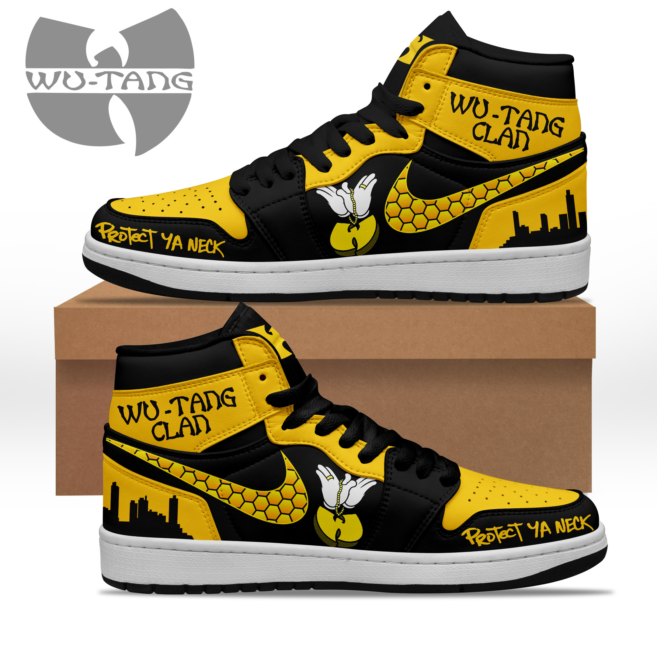 JWFancy Wu Tang Clan AJ1 High Sneakers Shoes For Men And Women