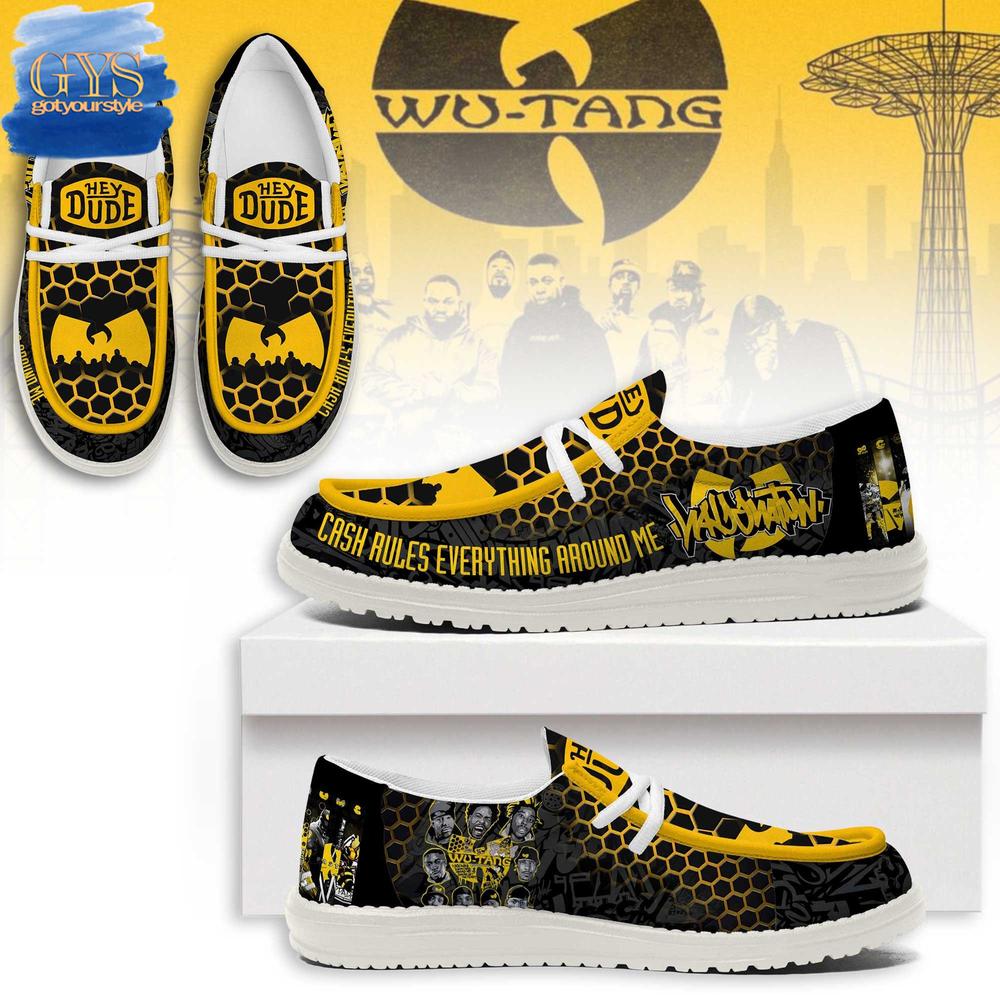 JWFancy Wu-Tang Clan Hey Dude Shoes Wally Men's Lace Up Loafers Comfortable For Men And Women