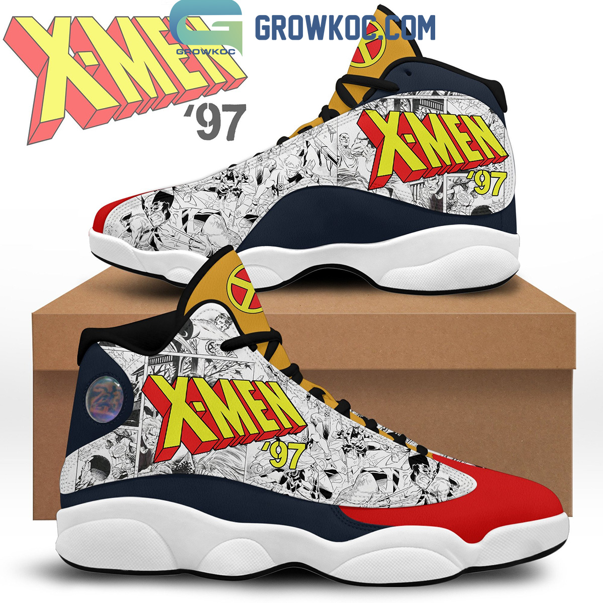 JWFancy X-Men AJ13 Sneakers Shoes For Men And Women