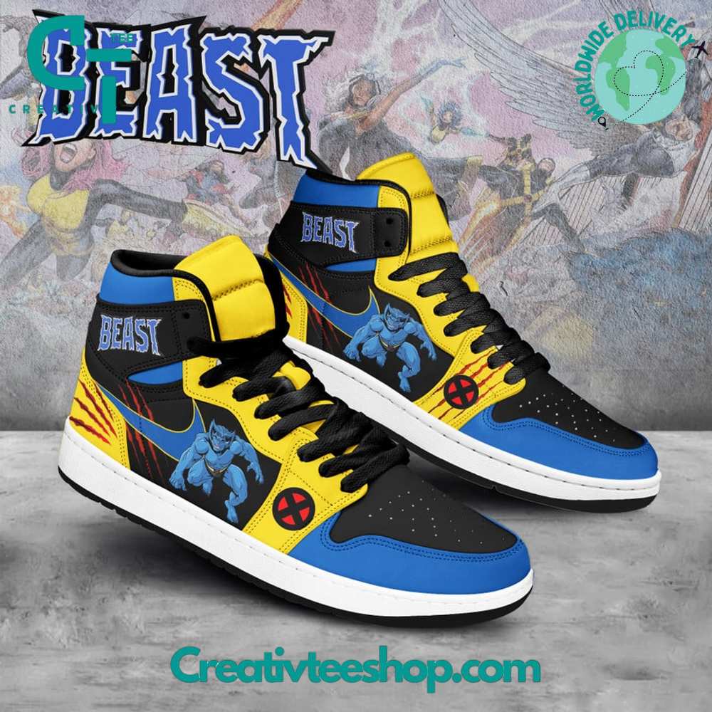 JWFancy X-Men Beast AJ1 High Sneakers Shoes For Men And Women