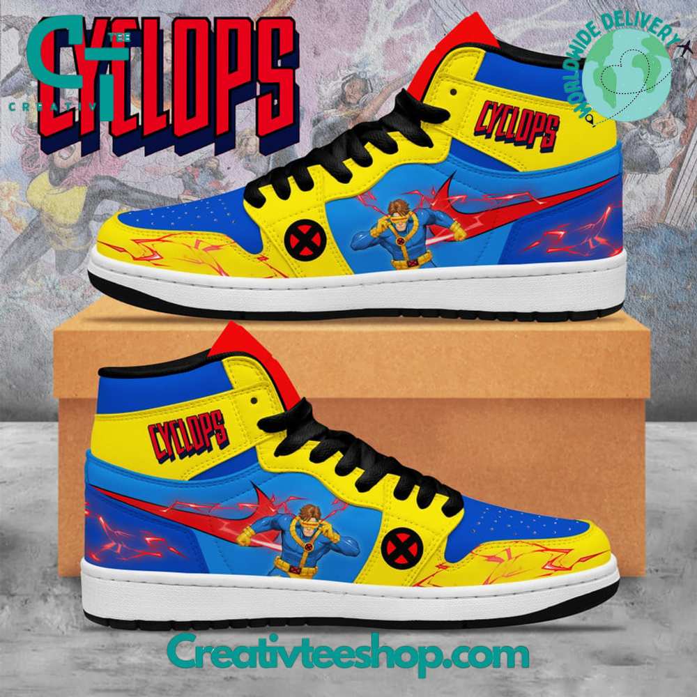 JWFancy X-Men Cyclops AJ1 High Sneakers Shoes For Men And Women