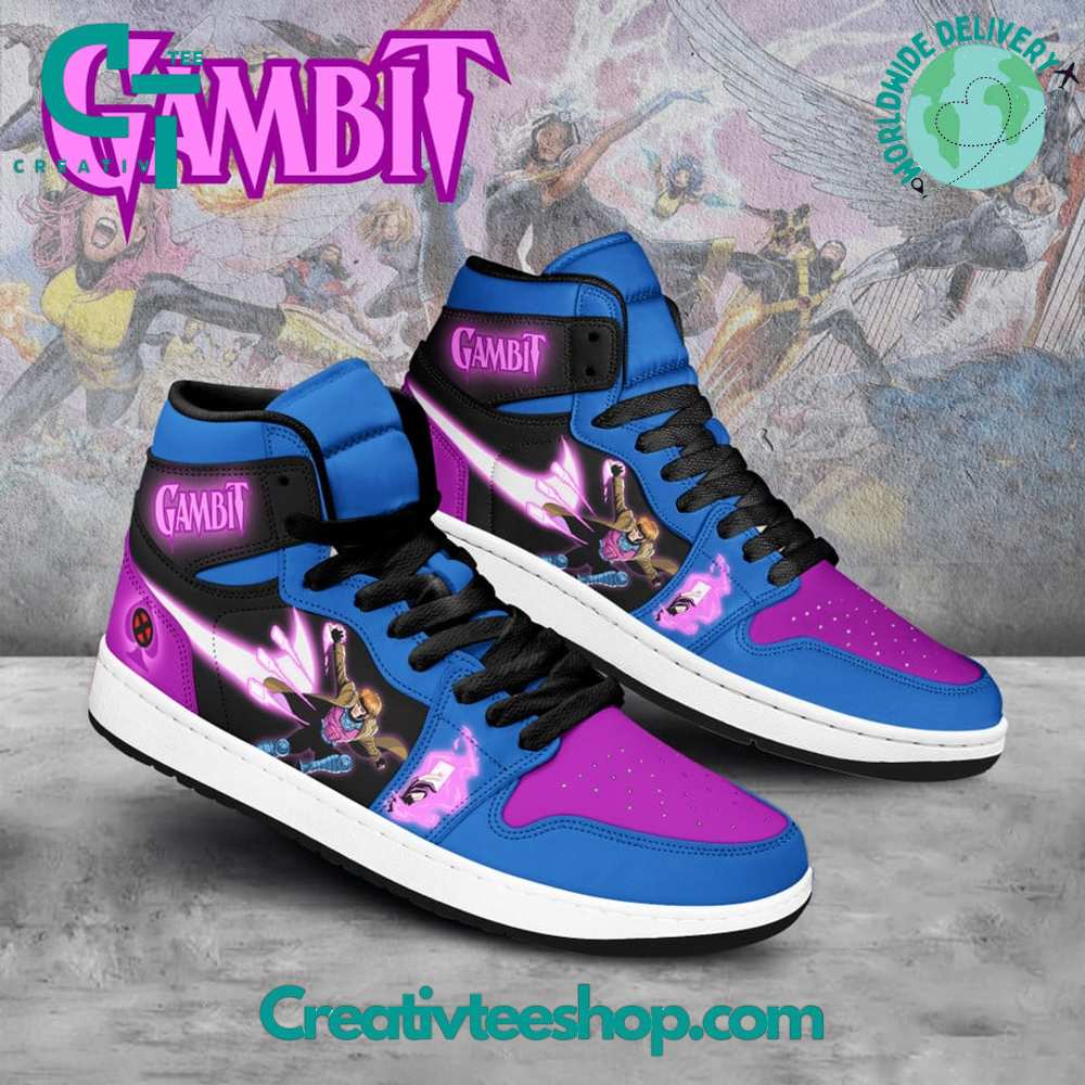 JWFancy X-Men Gambit AJ1 High Sneakers Shoes For Men And Women