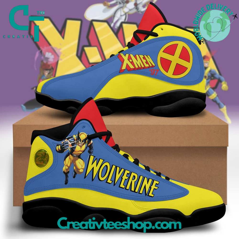 JWFancy X-Men Wolverine AJ13 Sneakers Shoes For Men And Women