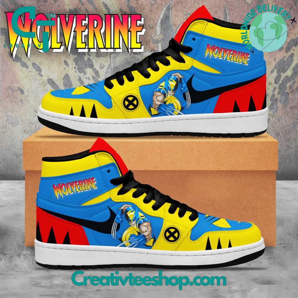 JWFancy X-Men Wolverines AJ1 High Sneakers Shoes For Men And Women