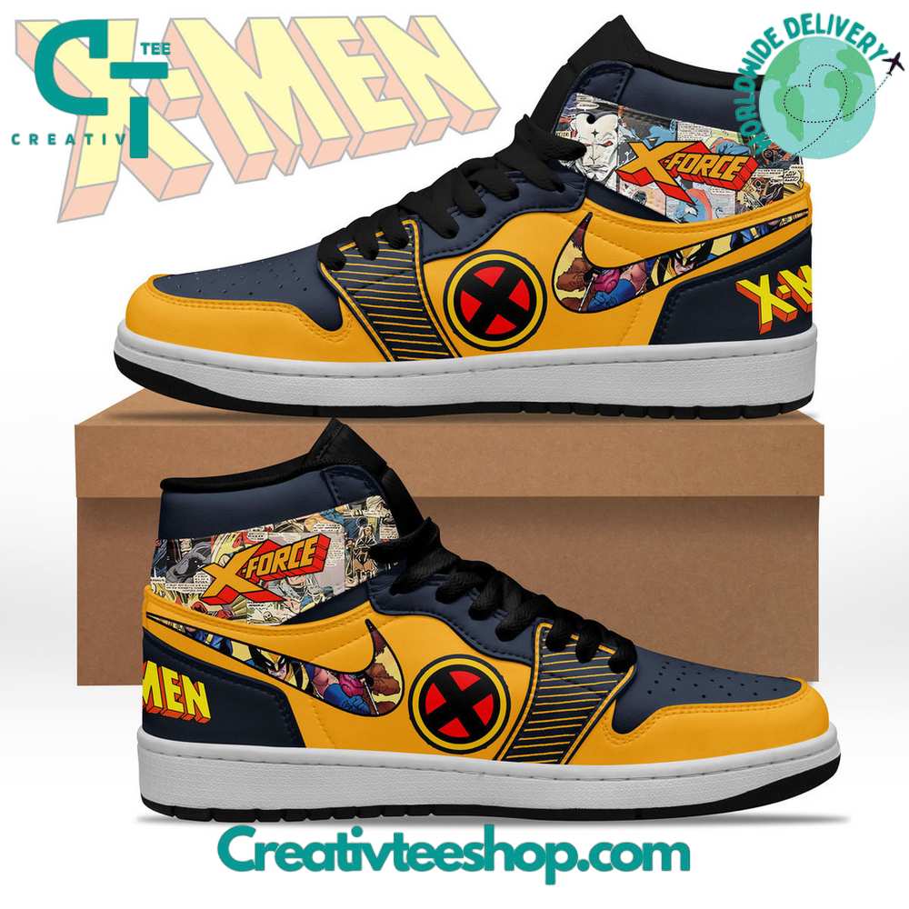 JWFancy X-Men X-Force AJ1 High Sneakers Shoes For Men And Women