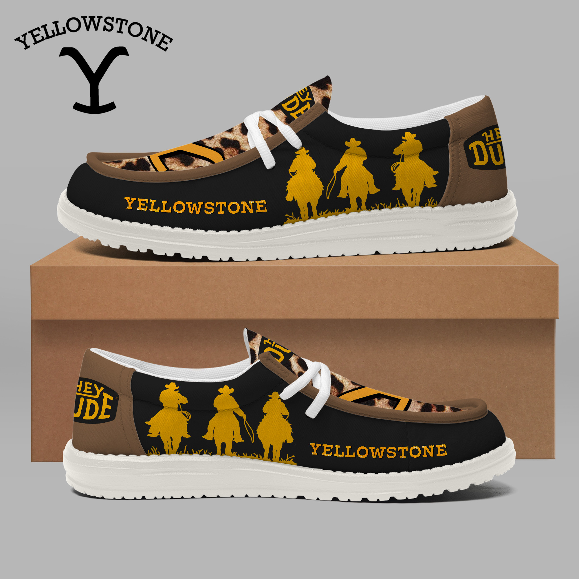 JWFancy Yellowstone – Custom Name Hey Dude