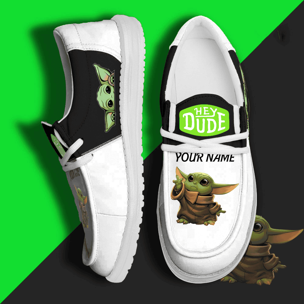 JWFancy Yoda Hey Dude Shoes Wally Men's Lace Up Loafers Comfortable For Men And Women