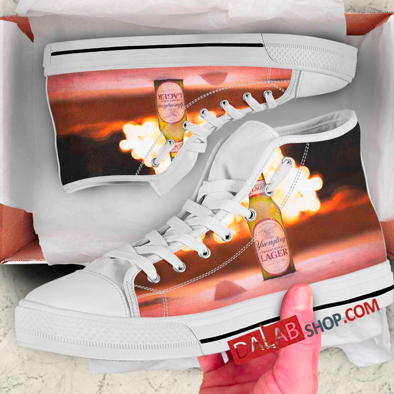 JWFancy Yuengling High Top Canvas Sneakers Shoes For Men And Women