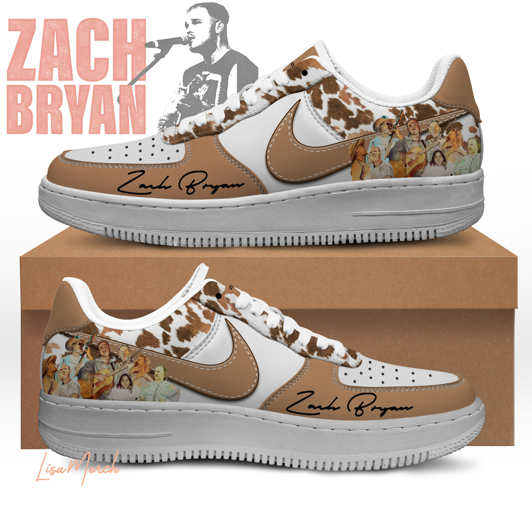 JWFancy Zach Bryan Air Low-Top Sneakers Shoes For Men And Women