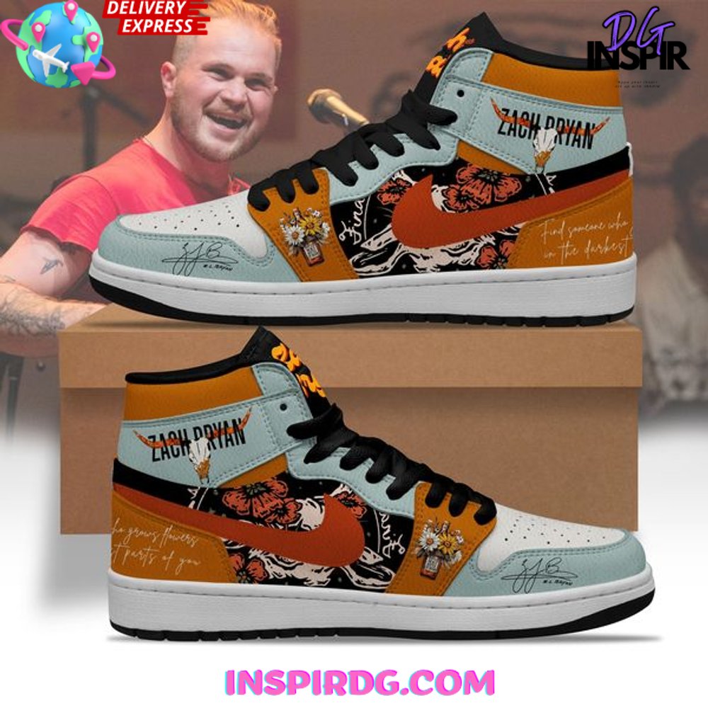 JWFancy Zach Bryan AJ1 High Sneakers Shoes For Men And Women