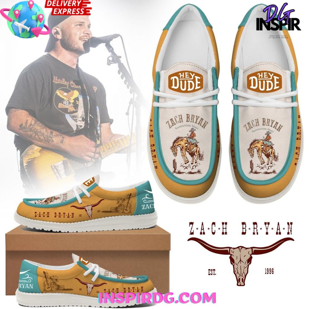 JWFancy Zach Bryan Hey Dude Shoes Wally Men's Lace Up Loafers Comfortable For Men And Women