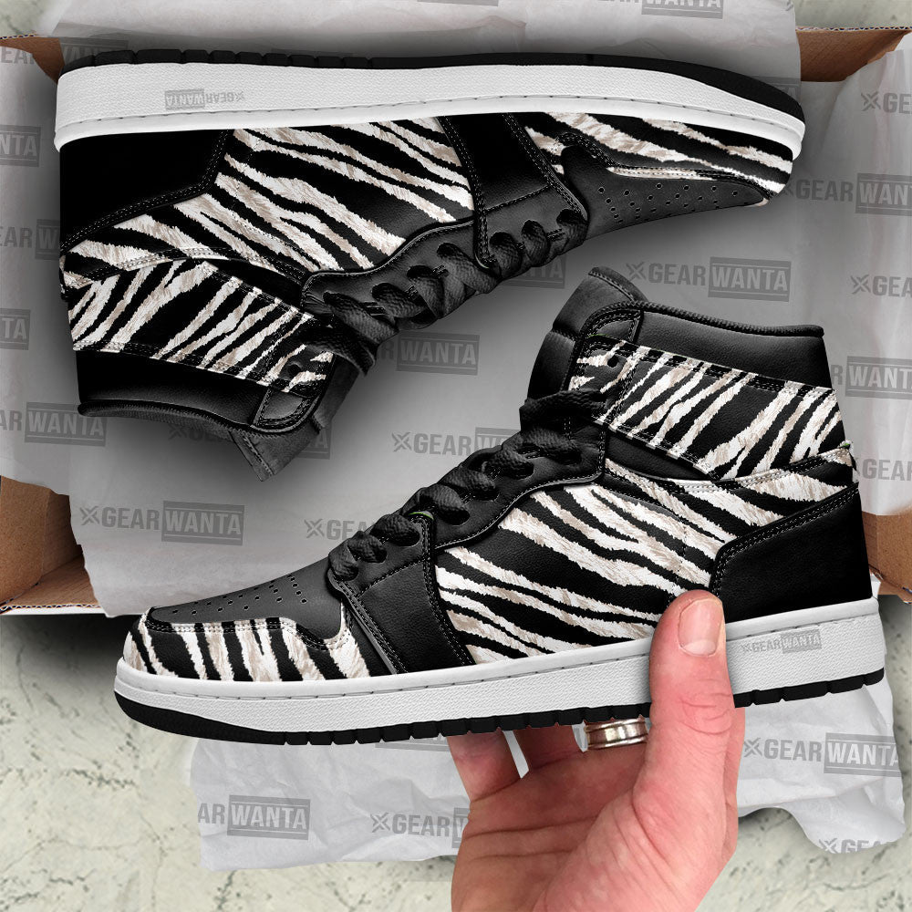 JWFancy Zebra Skin AJ1 High Sneakers Shoes For Men And Women