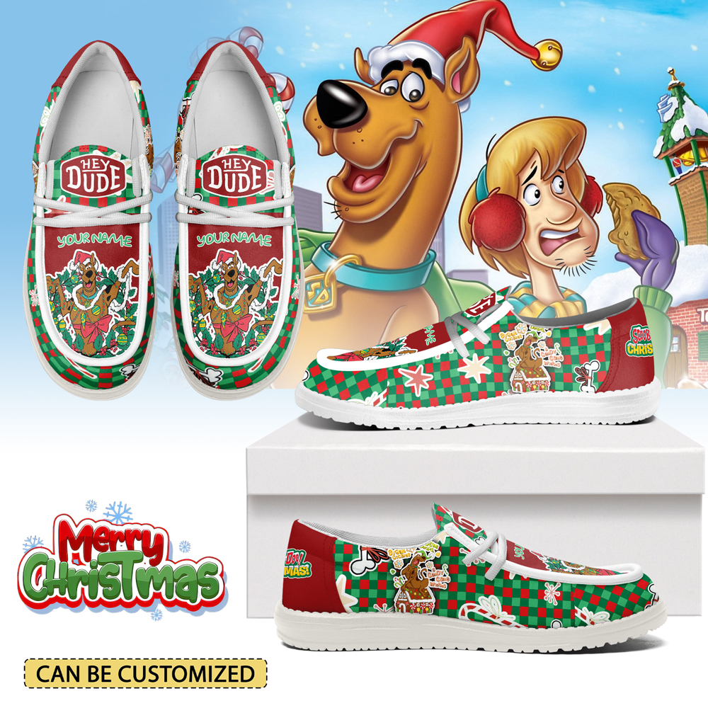 JWFancy Scooby-doo x Christmas Personalized Hey Dude Shoes For Men And Women