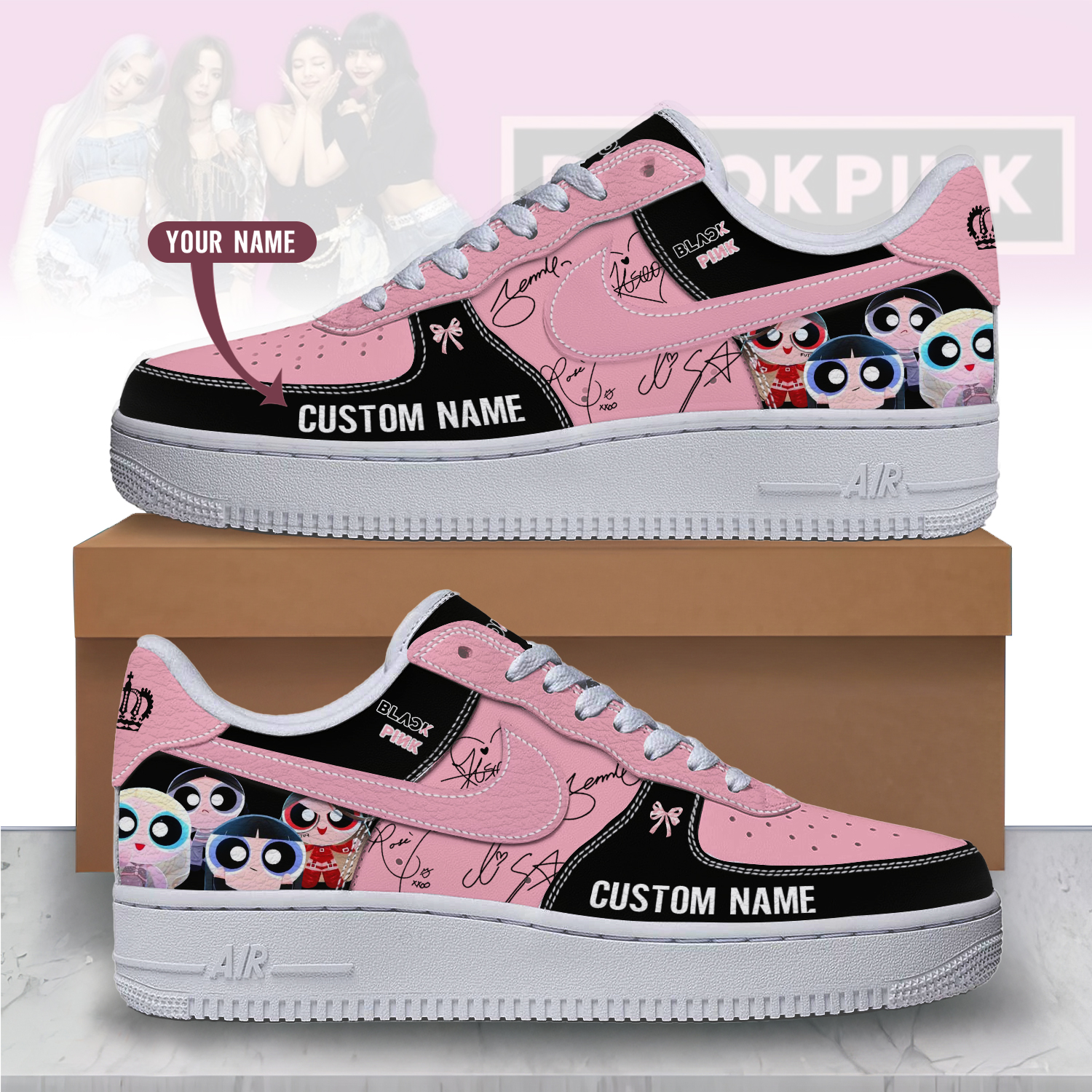 JWFancy Blackpink Air Low-Top Sneakers Shoes For Men And Women