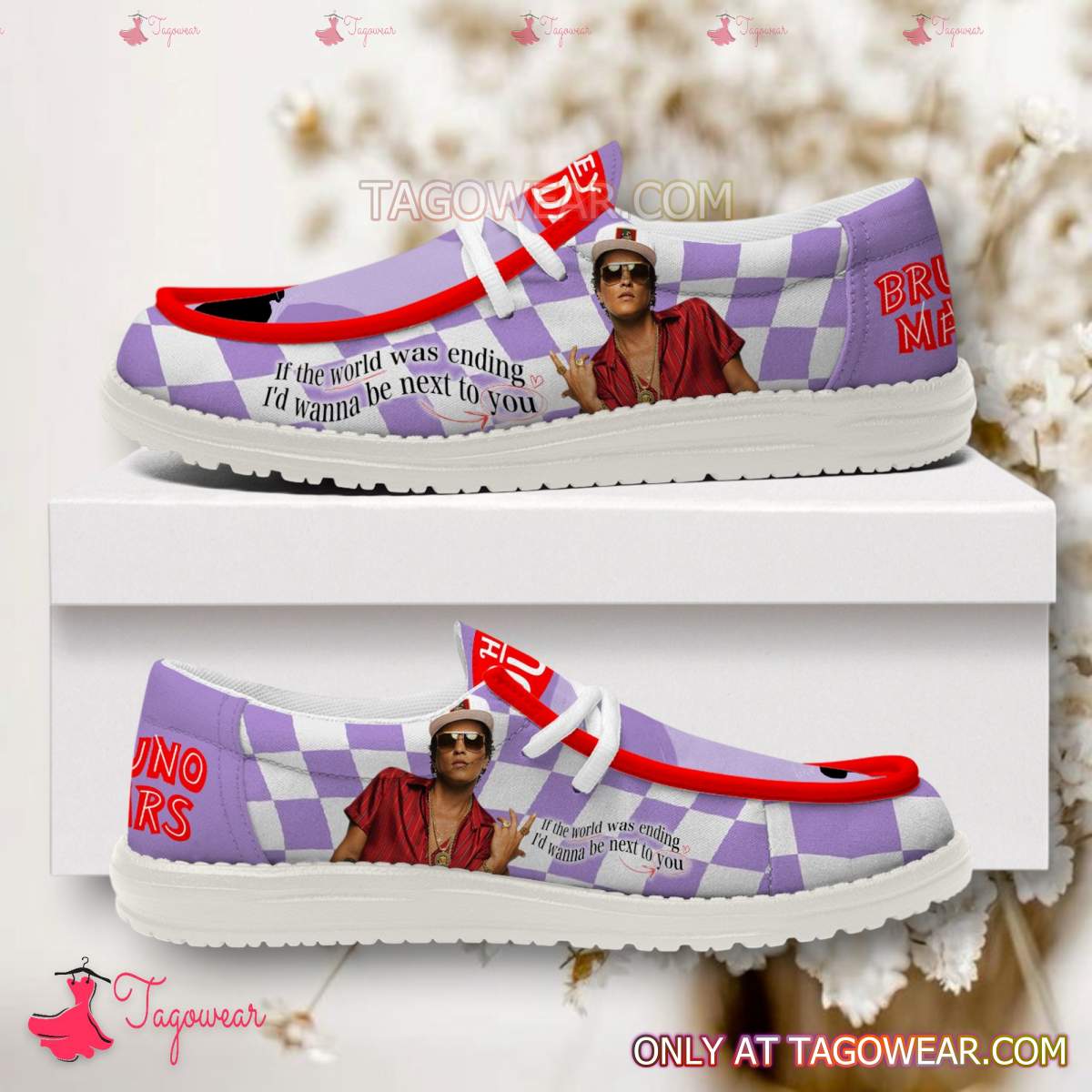JWFancy Bruno Mars Hey Dude Shoes Wally Men’s Lace Up Loafers Comfortable For Men And Women