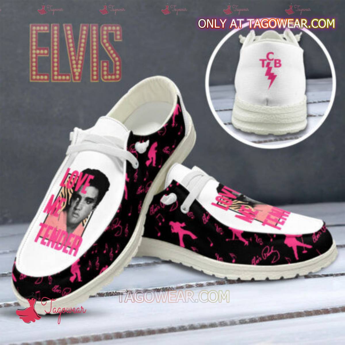 JWFancy Elvis Presley Hey Dude Shoes Wally Men’s Lace Up Loafers Comfortable For Men And Women