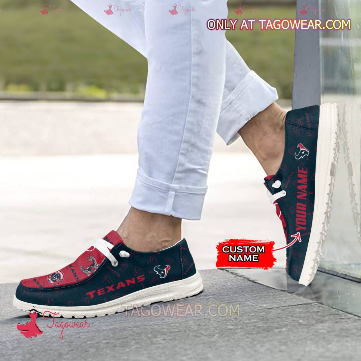 JWFancy Houston Texans  Personalized Hey Dude Shoes For Men And Women