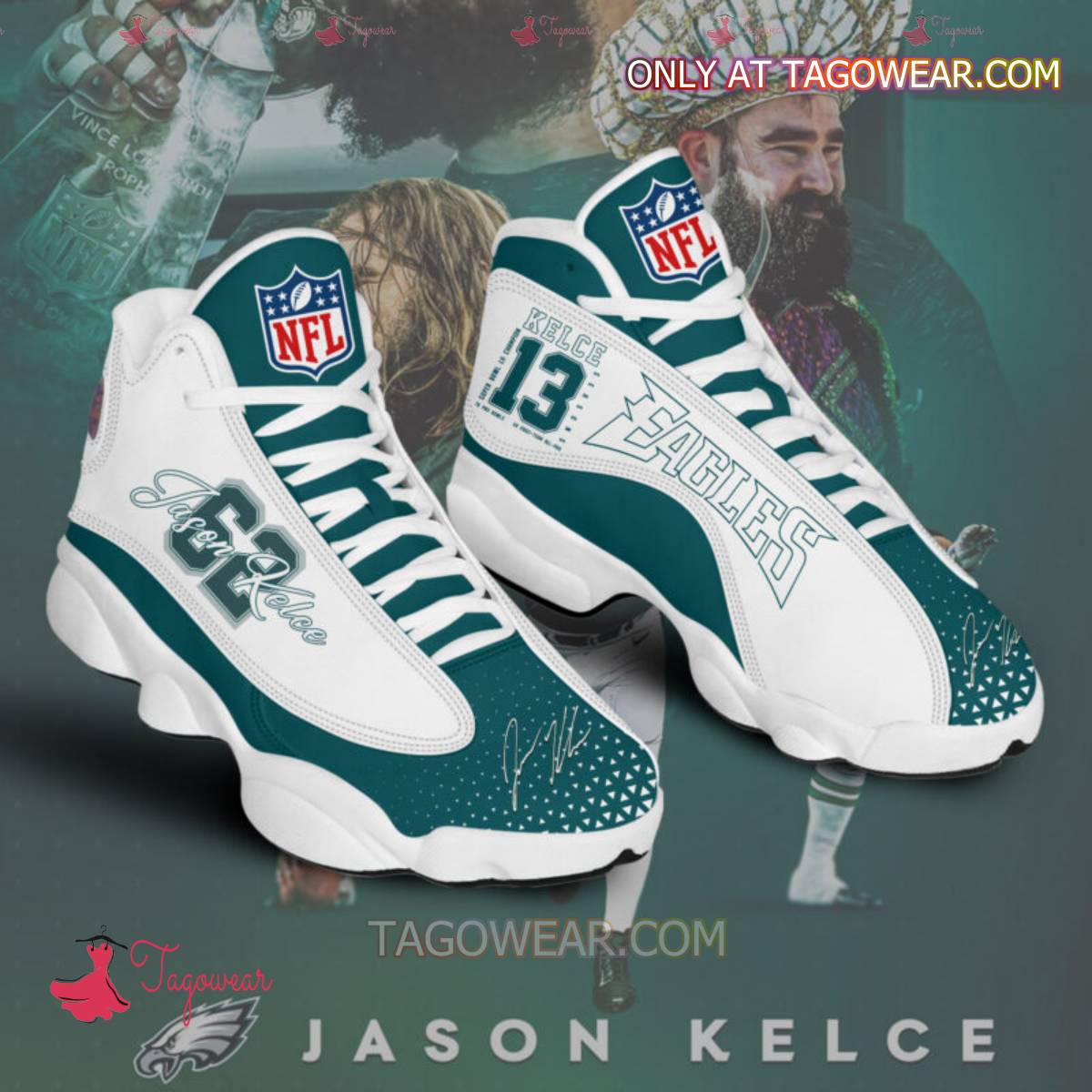 JWFancy Jason Kelce AJ13 Sneakers Shoes For Men And Women