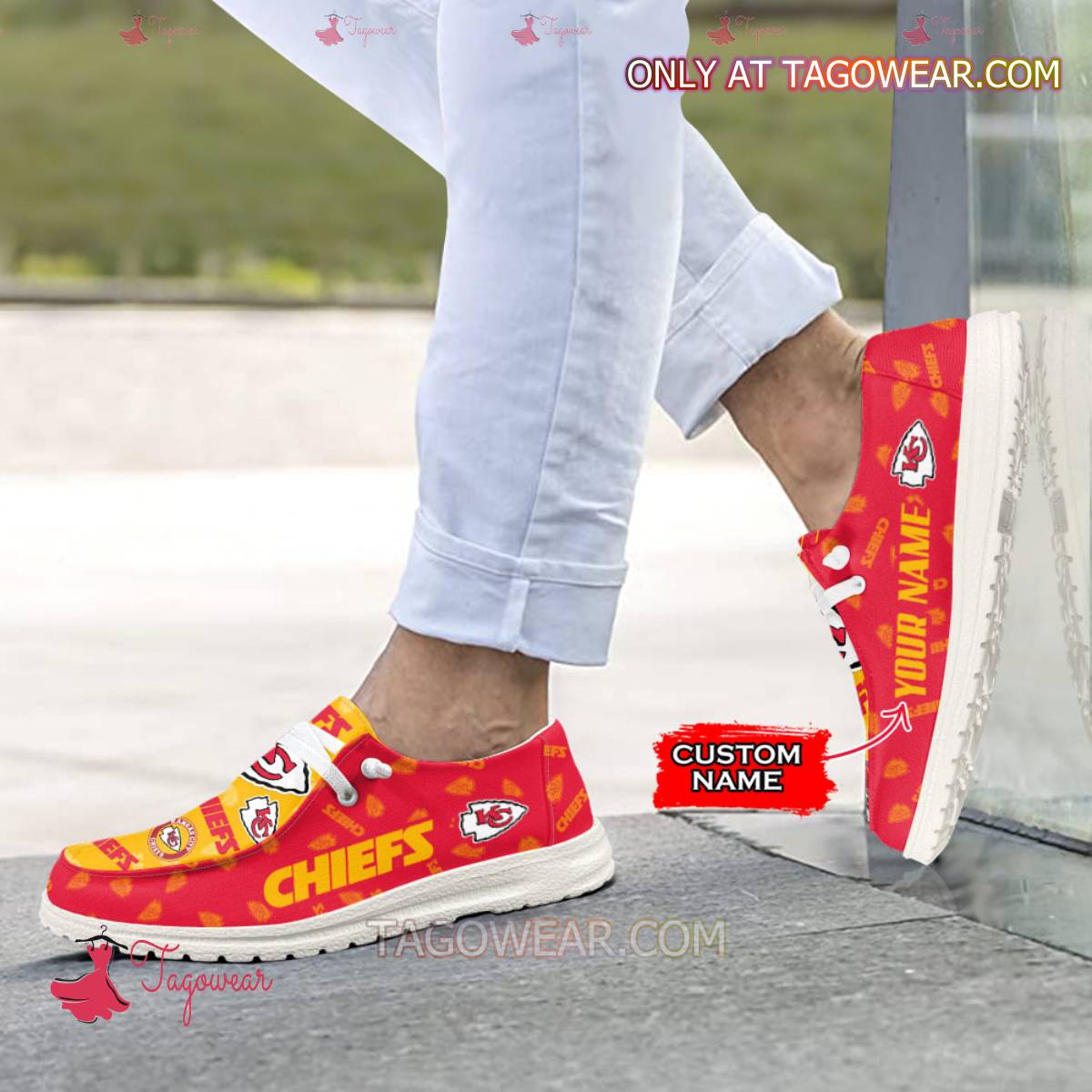 JWFancy Kansas City Chiefs Personalized Hey Dude Shoes For Men And Women