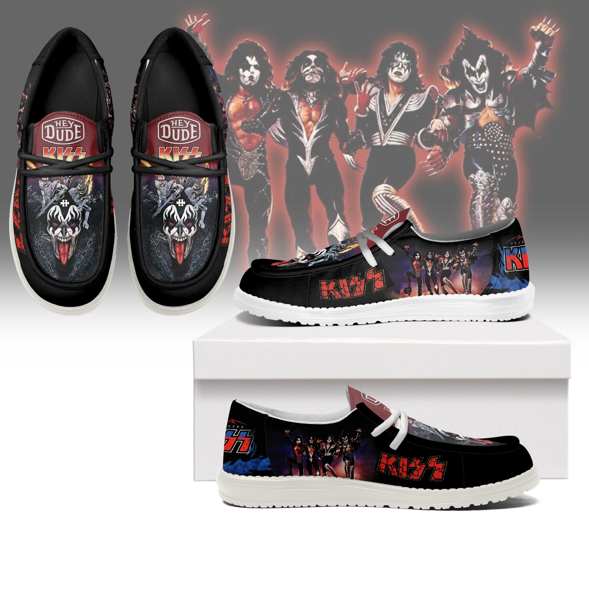 JWFancy Kiss Band Hey Dude Shoes Gift For Fans