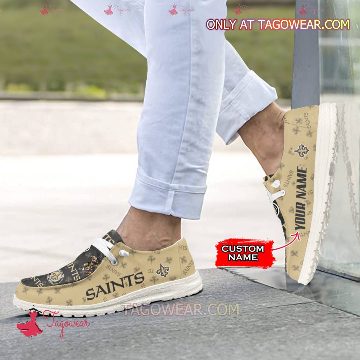 JWFancy New Orleans Saints Personalized Hey Dude Shoes For Men And Women