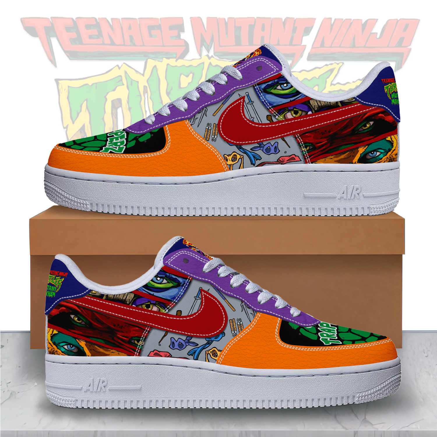 JWFancy Teenage Mutant Ninja Turtles Air Low-Top Sneakers Shoes For Men And Women