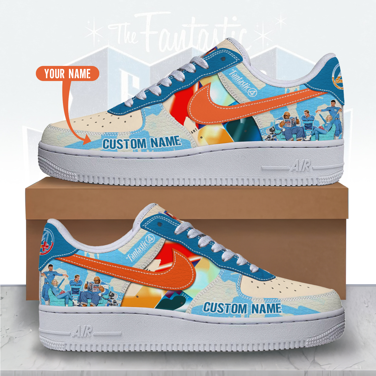 JWFancy The Fantastic Four Air Low-Top Sneakers Shoes For Men And Women