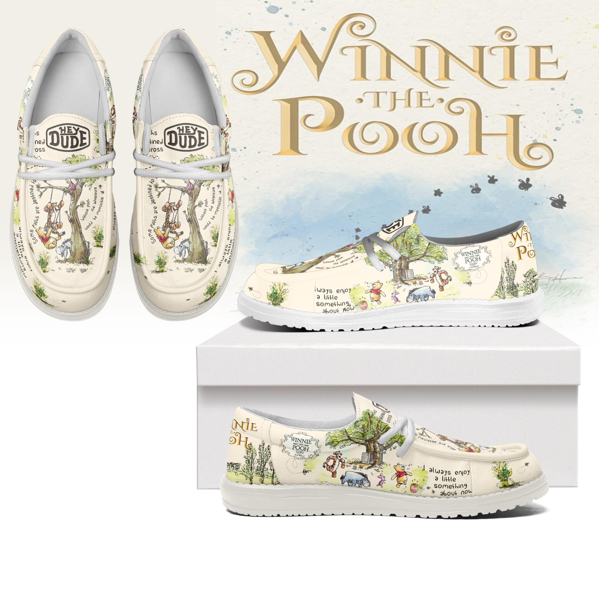 JWFancy Winnie The Pooh Hey Dude Shoes Gift For Fans
