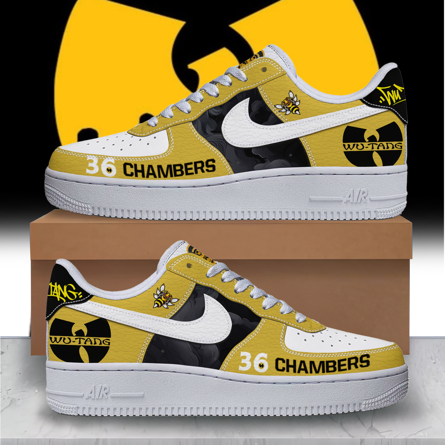 JWFancy Wu-Tang Clan Band Air Low-Top Sneakers Shoes For Men And Women