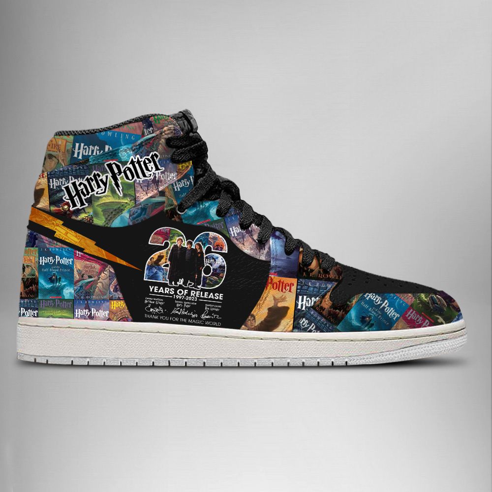 JWFancy 26 Years Of Harry Potter AJ1 High Sneakers Shoes For Men And Women