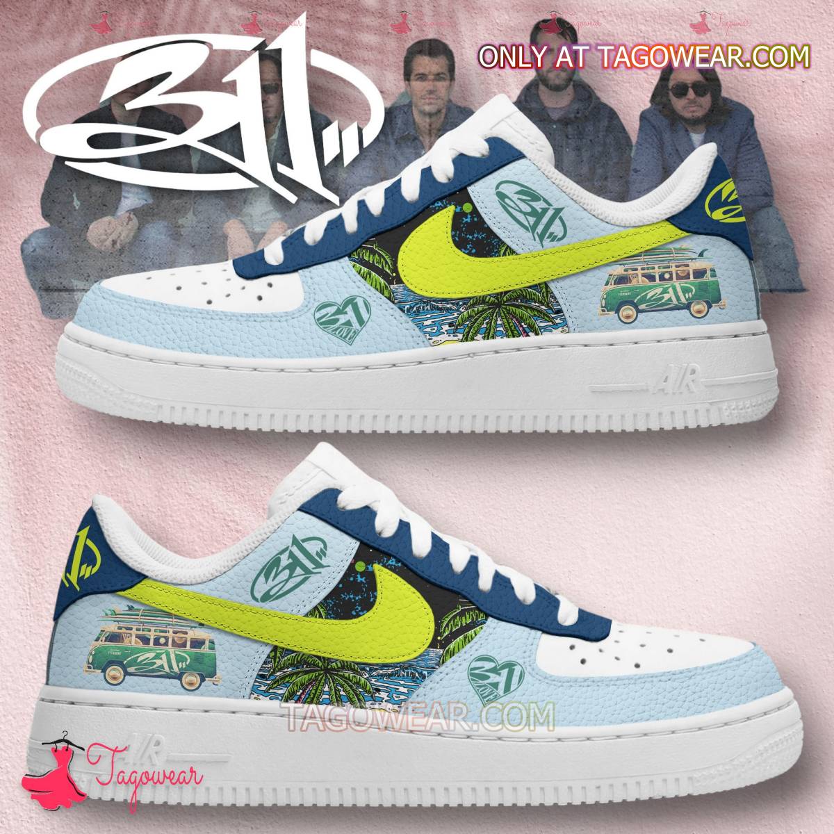 JWFancy 311 Band Air Low-Top Sneakers Shoes For Men And Women
