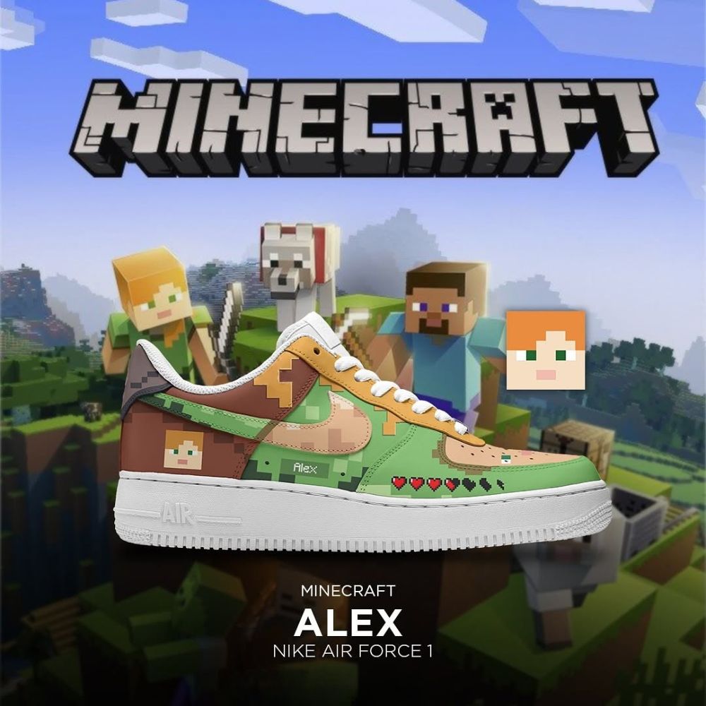 JWFancy Alex Mine Craft Air Low-Top Sneakers Shoes For Men And Women