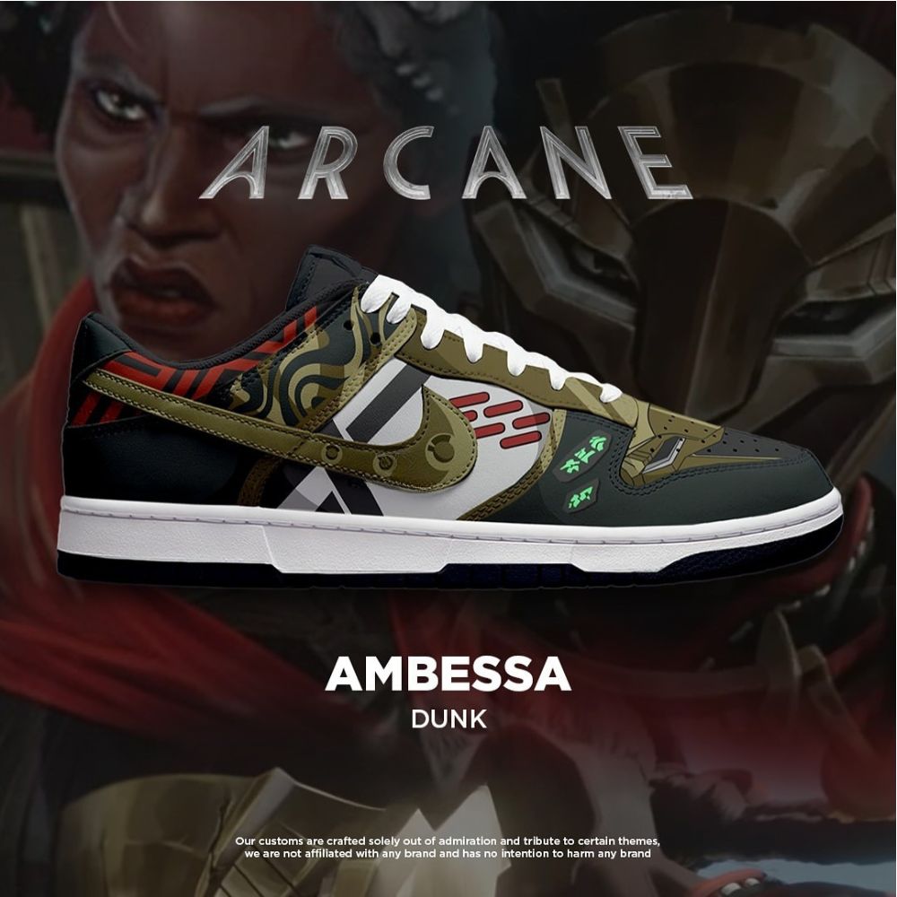 JWFancy Ambessa Arcane AJ1 Low Sneakers Shoes For Men And Women