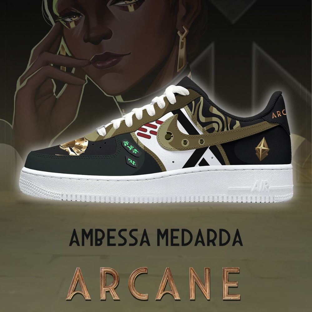 JWFancy Ambessa Medarda Arcane Air Low-Top Sneakers Shoes For Men And Women