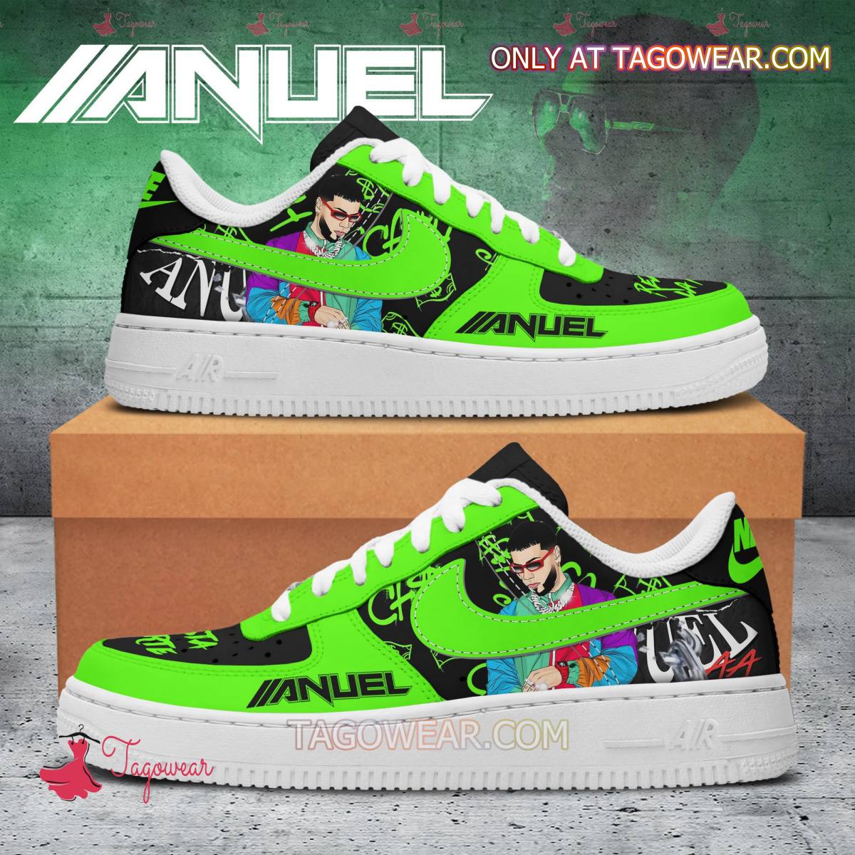 JWFancy Anuel Aa Air Low-Top Sneakers Shoes For Men And Women