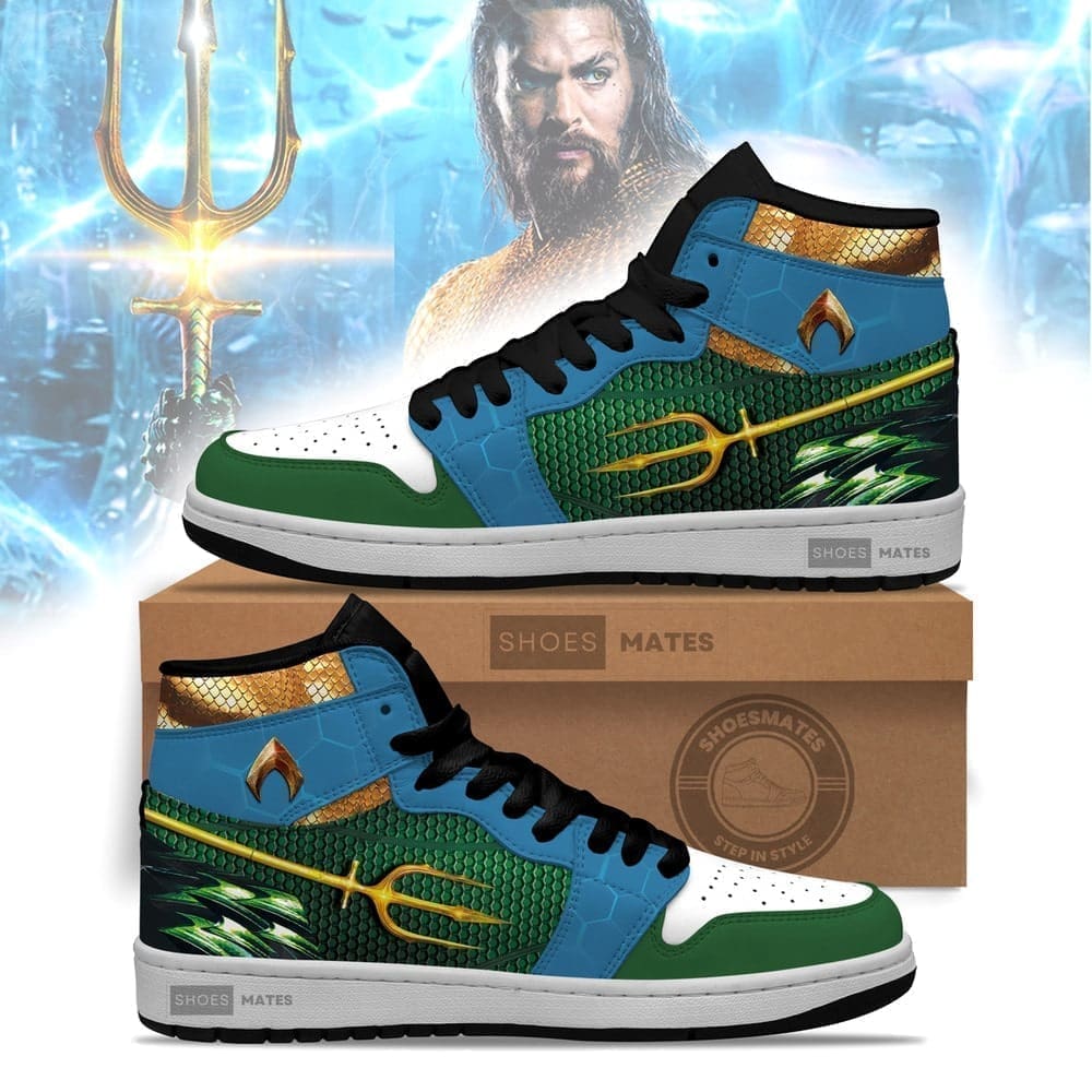 JWFancy Aquaman AJ1 High Sneakers Shoes For Men And Women