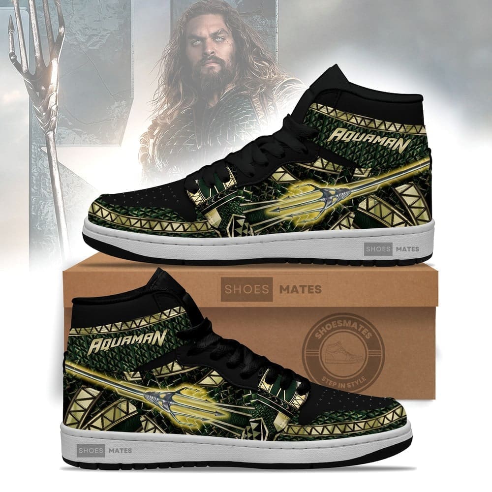 JWFancy Aquaman AJ1 High Sneakers Shoes For Men And Women