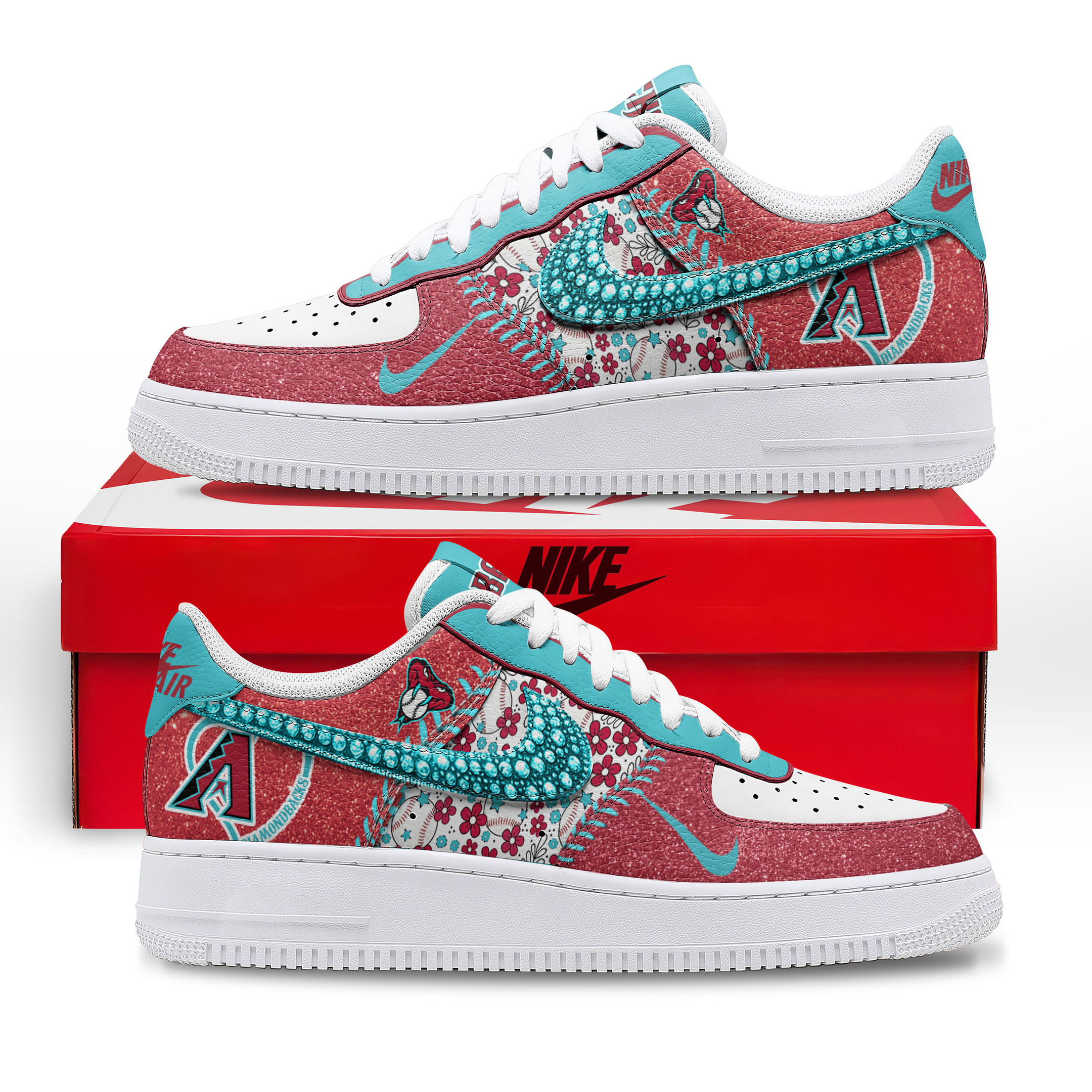 JWFancy Arizona Diamondbacks Air Low-Top Sneakers Shoes For Men And Women