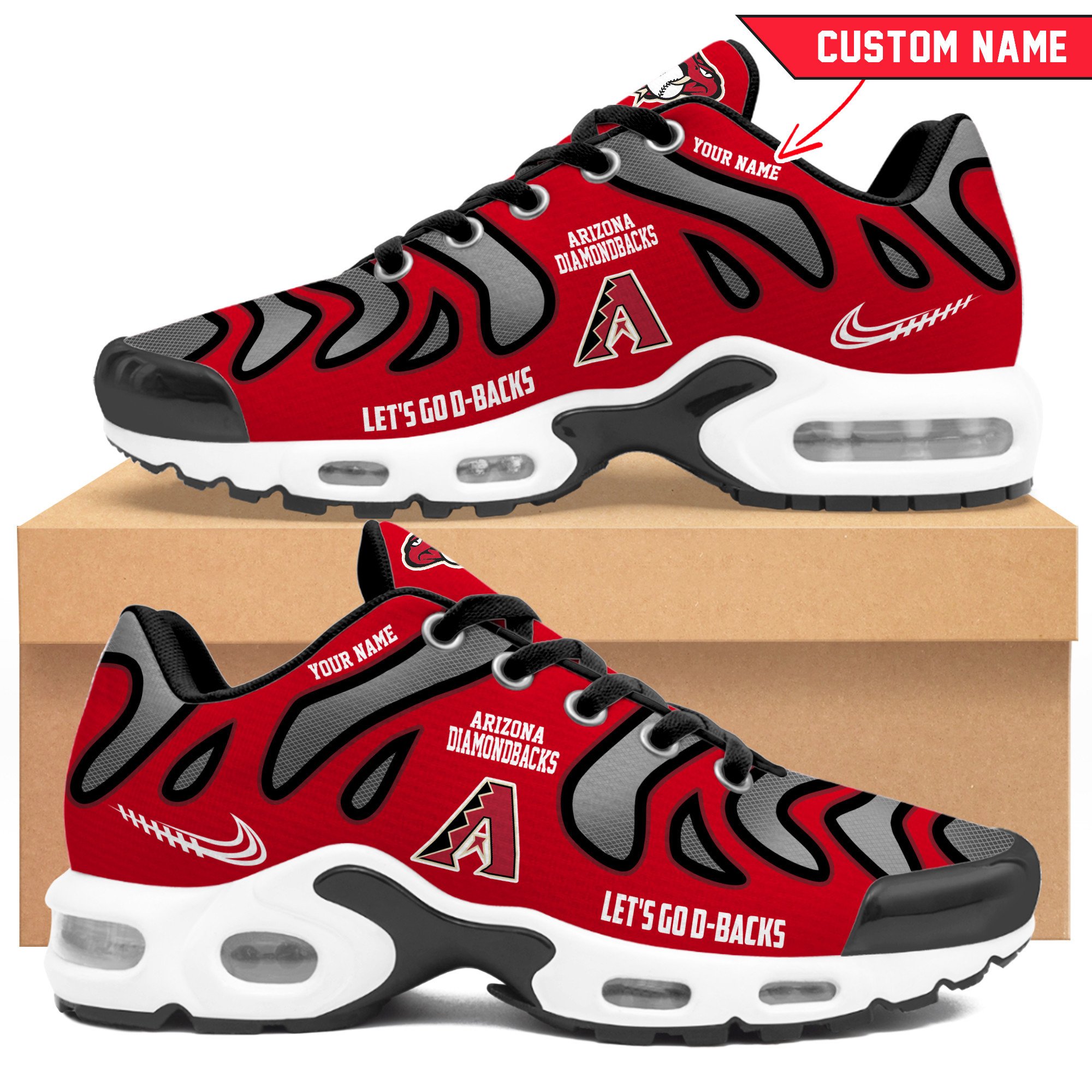 JWFancy Arizona Diamondbacks TN Shoes Sneakers For Men And Women